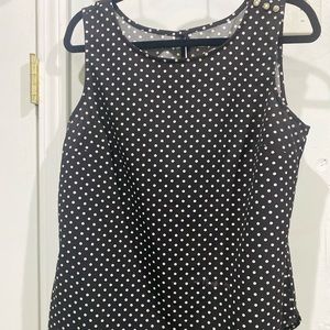 Black sleeveless top